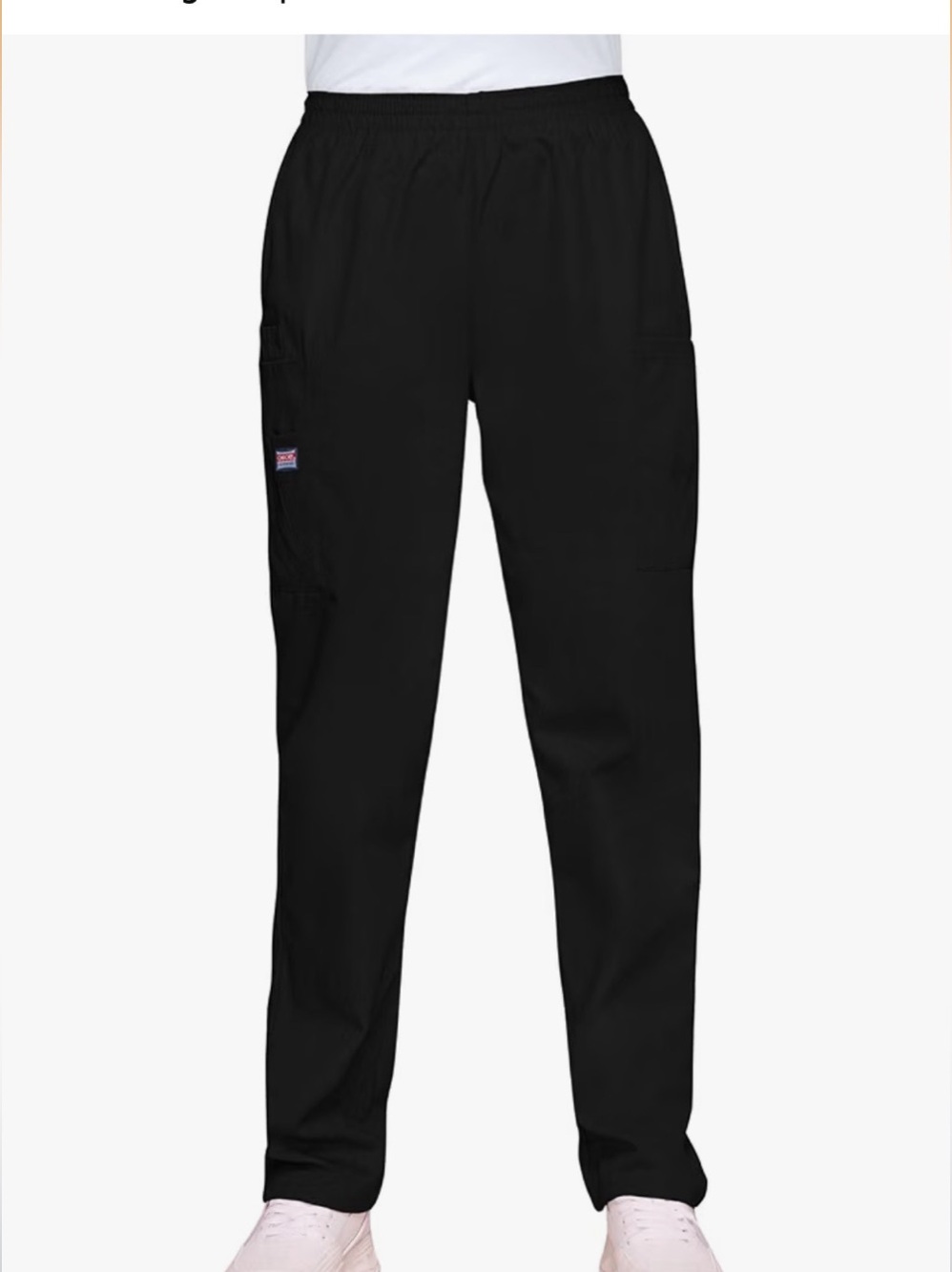Cherokee Black Cargo Scrub Pants Style 4200 Size Large Lot of 4